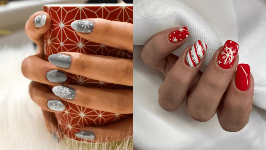 Uñas copo de nieve 5 diseños de manicura que va a dominar las fiestas de Navidad.png