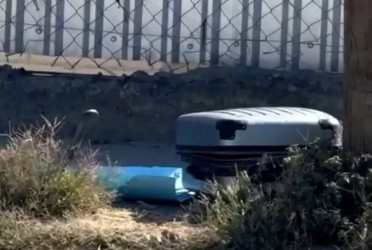 MOCHILA CON RESTOS HUMANOS