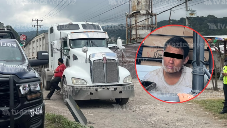 Robo de tractocamión en Las Vigas