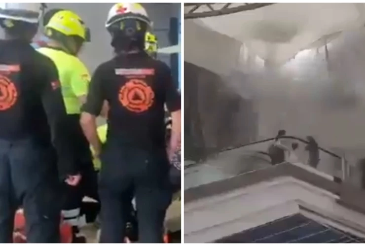 Protección Civil acudió a atender a los heridos.