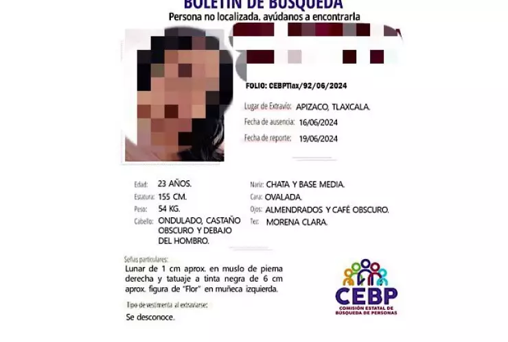 Guadalupe Teresa desaparecida Tlaxcala