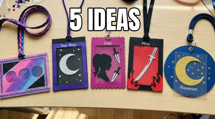 5 ideas para crear porta credenciales inspirados en KPop Demon Hunters