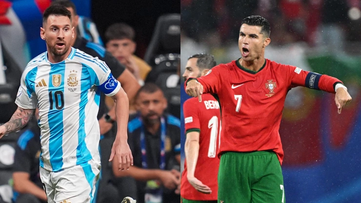 Messi y CR7 en Copa América y Eurocopa