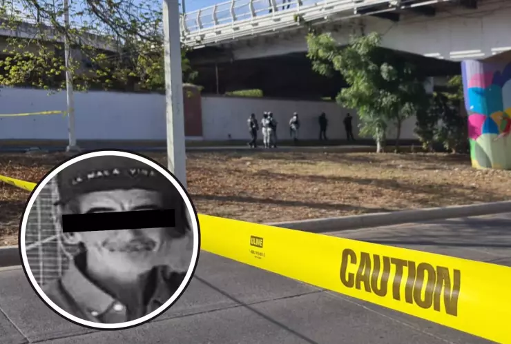 Hombre sin vida en puente Benito Juárez, en Culiacán