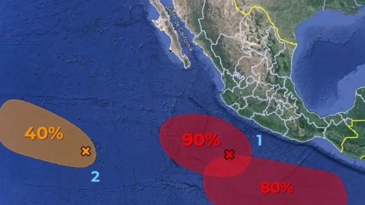Alerta de potencial desarrollo ciclónico en México