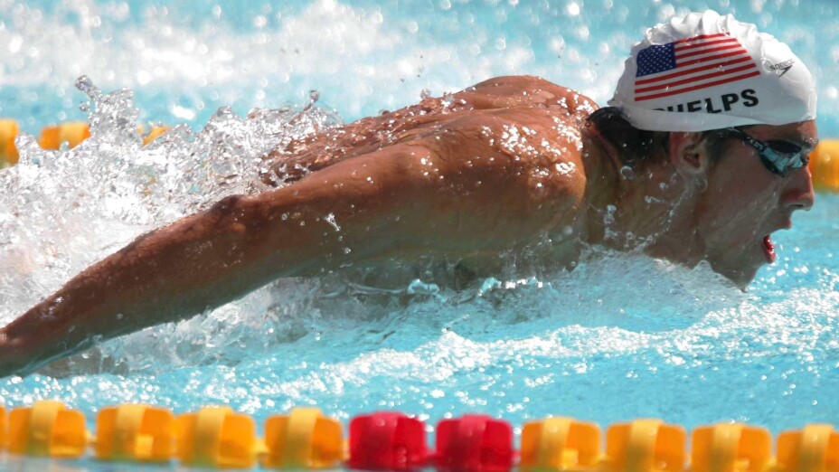 Michael Phelps en Atenas 2004