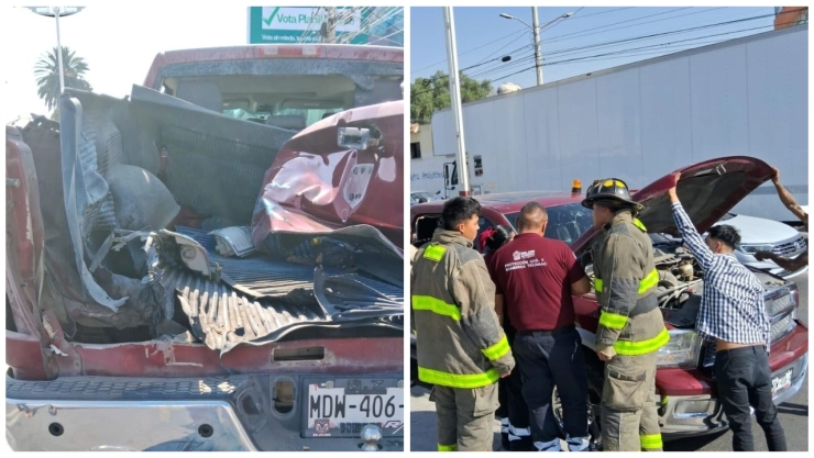 Camioneta con pirotecnia explota en la carretera México-Pachuca.