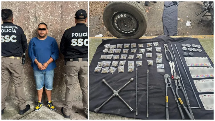 Presunto ladrón de autopartes en CDMX es detenido tras varias denuncias.