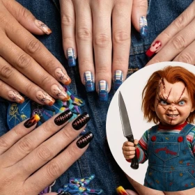 5 diseños de uñas inspiradas en Chucky para hacerte en este Halloween