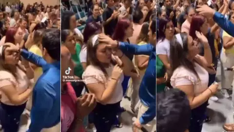 VIDEO_ Mujer y pastor protagonizan pelean en plena bendición.jpg