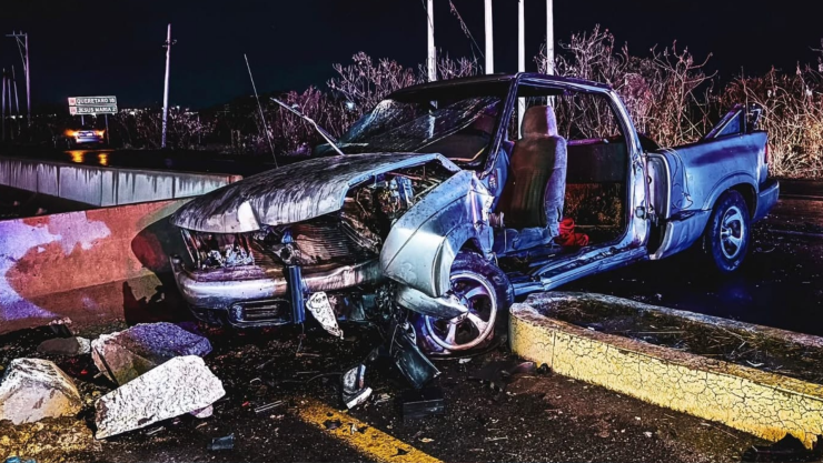 Accidente en carretera 210 en el lagartijero 12 de abril