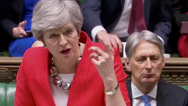 Theresa May en el Parlamento Brexit