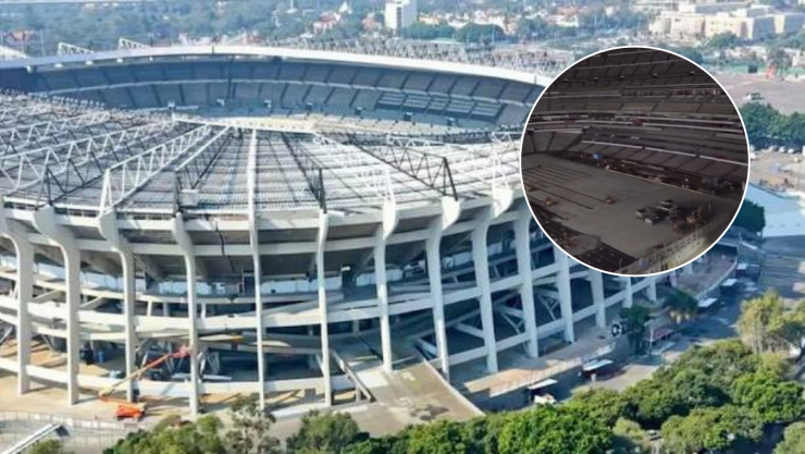Avances en el Estadio Azteca