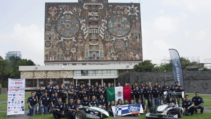 UNAM Motosports exhibe autos que construyó tipo Fórmula 1