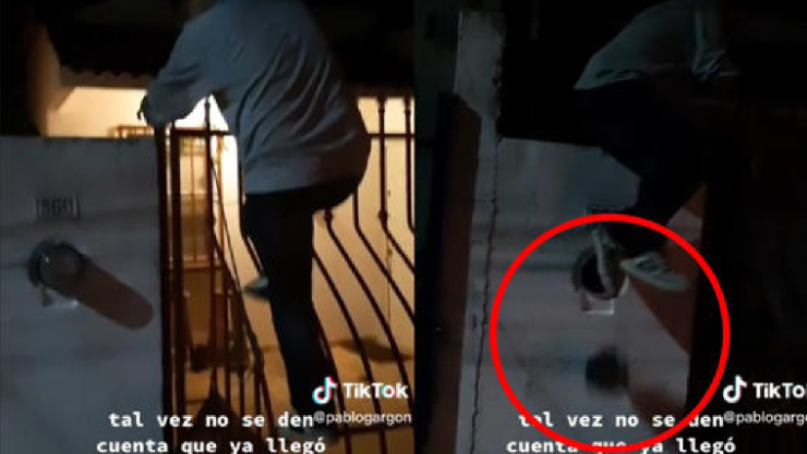 Joven llega borracho a su casa y rompe el medidor de luz; se viraliza.jpg