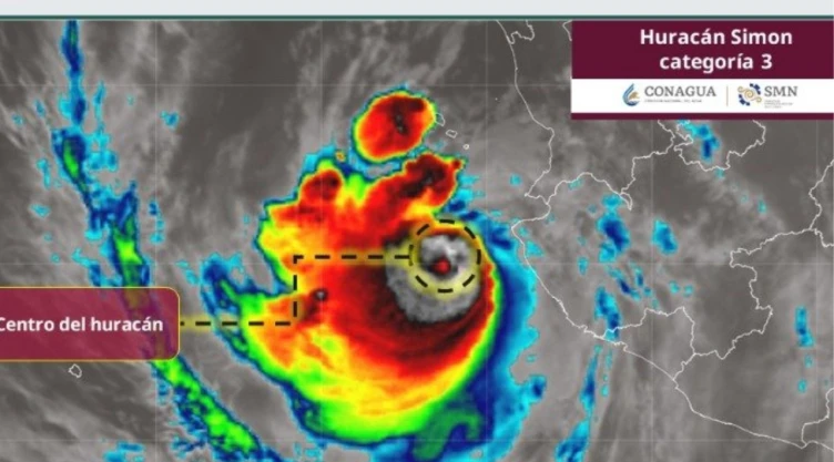EN VIVO | Huracán “Simon” categoría 3 azota el occidente de México: Trayectoria, estados en alerta y avance hoy 12 de octubre