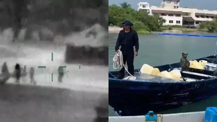Video Aseguran 1,800 kg de cocaína en Bacalar y confiscan embarcación