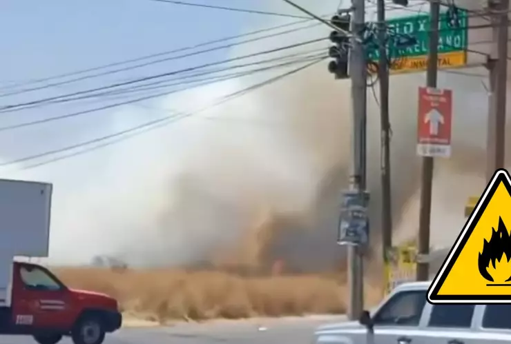 Columna de humo al sur de Aguascalientes; incendio en Avenida Héroe Inmortal