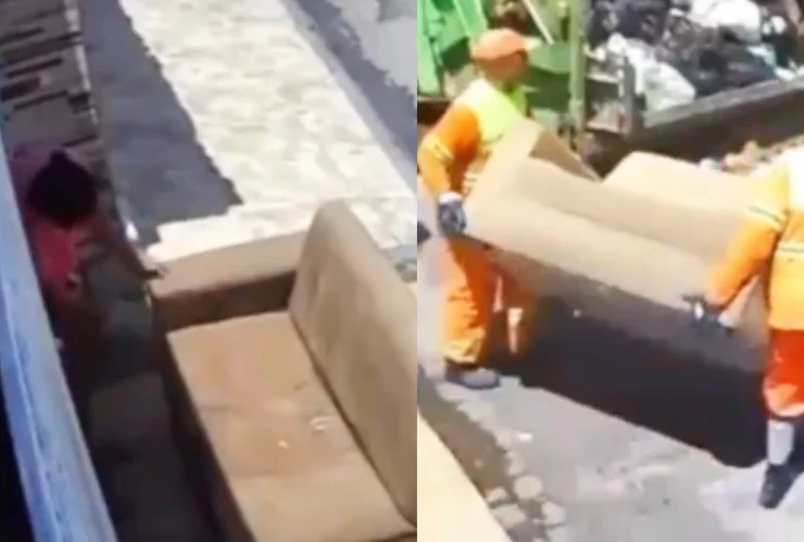 sillón fuera de casa