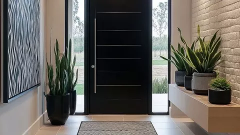 47 ideas para decorar la puerta de la entrada en tu casa: desde minimalistas, hasta muy ostentosas