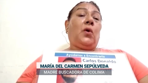 María del Carmen cuenta cómo busca a su hijo en fosas clandestinas de Colima