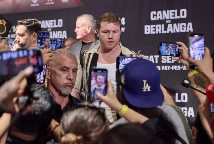 Edgar Berlanga Canelo Álvarez pelea conferencia