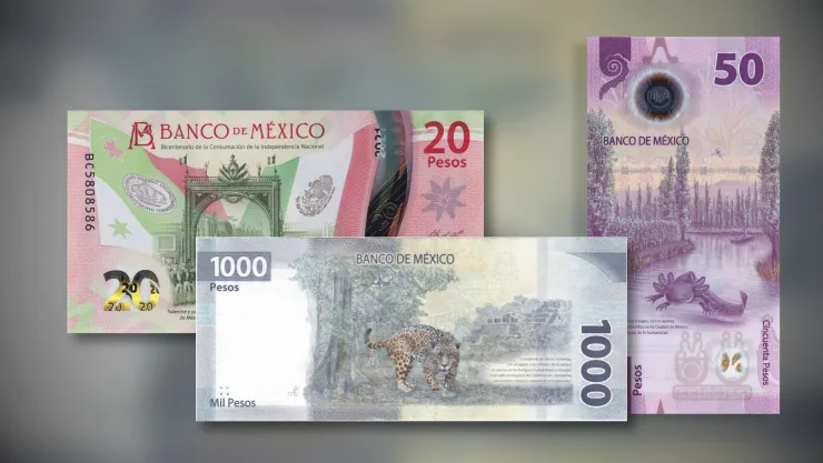Tres billetes conmemorativos de México.jpg