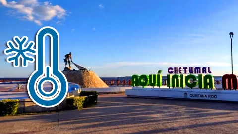¡LEVE FRÍO! Esta es la hora de más FRÍO en Chetumal HOY 16 de febrero de 2026.webp