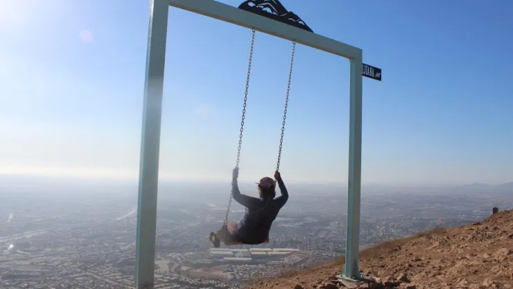 Quitan el columpio del Cerro Colorado en Tijuana, Baja California.