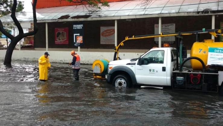 encharcamientos lluvia granizo en la ciudad de méxico cdmx