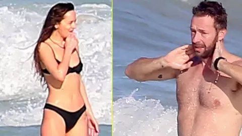 Fotos Dakota Jhonson y Chris Martin en Tulum, pasan Año Nuevo