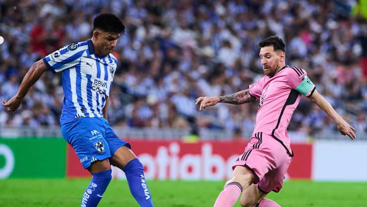 Jesús Gallardo Lionel Messi Rayados vs Inter Miami Concachampions