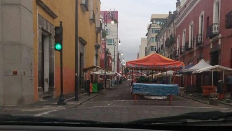 calles cerradas fiesta de san agustín centro puebla