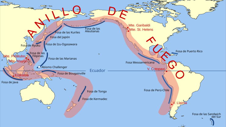 Cinturon de fuego Wikipedia