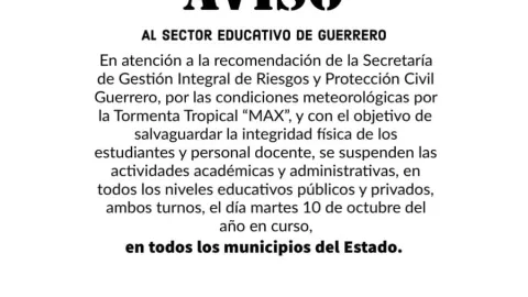 Tormenta tropical Max