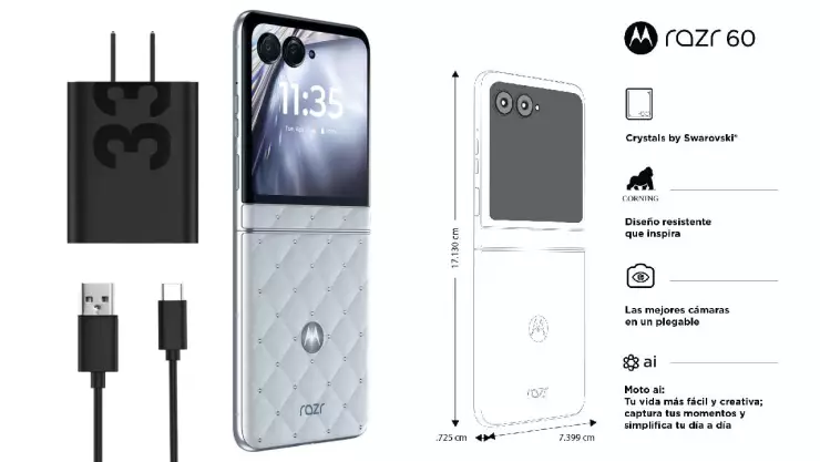 Moto Razr 60 Collections Crystals by Swarovski