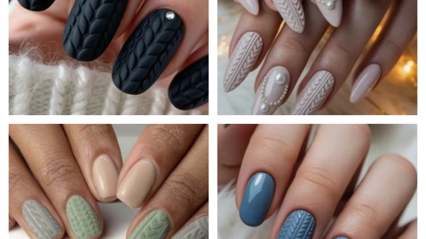 mira estas uñas efecto suéter