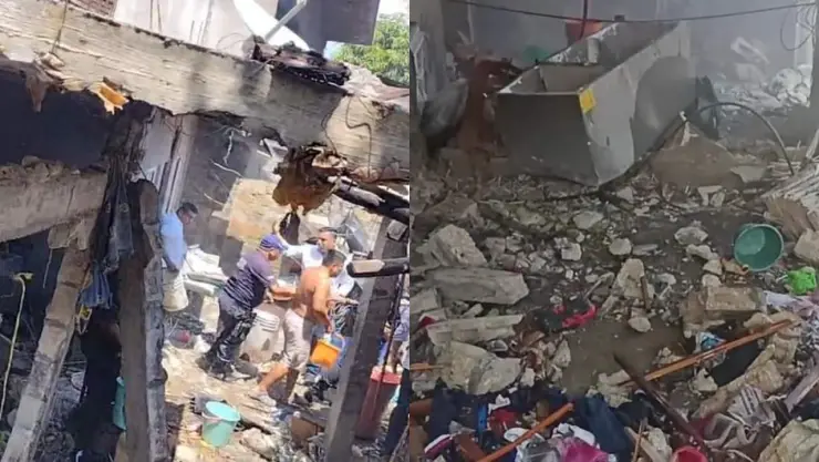 Explosion polvorin Jaltocán Hidalggo 5 heridos un bebé