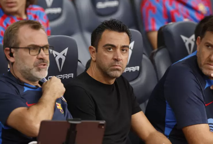 Xavi Hernández, técnico del Barcelona