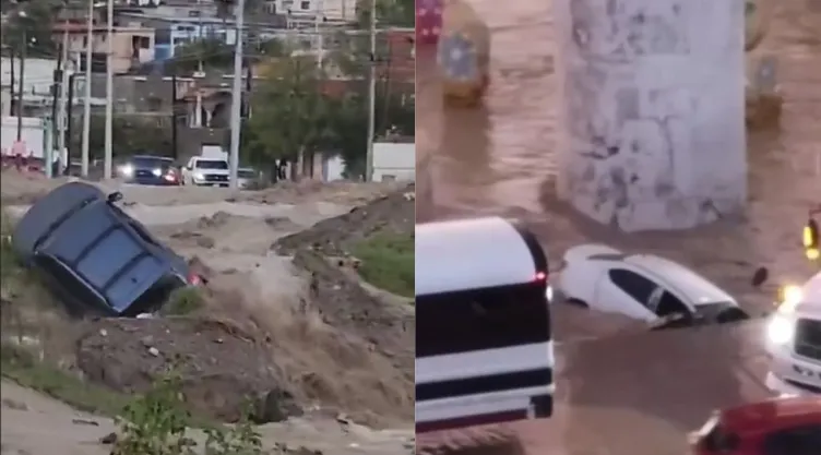 Lluvias en Ciudad Juárez: corriente arrastra a un hombre hasta Estados Unidos