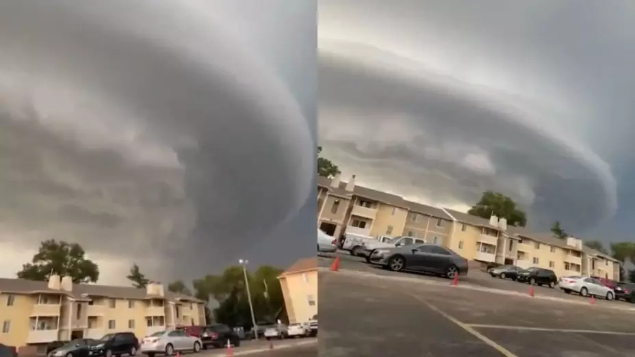 Nube con forma de OVNI que apareció en Estados Unidos.