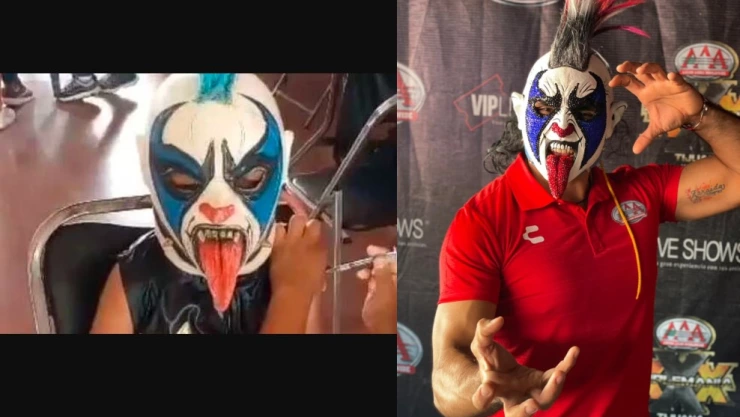 Ni&ntilde;o se viste como Psycho Clown para vencer el miedo de vacunarse