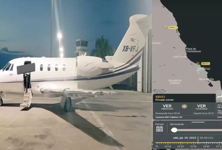 Avioneta desplomada en Veracruz