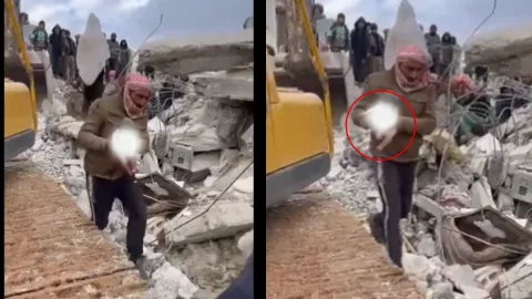 Rescatan a recién nacida de entre los escombros del terremoto en Siria