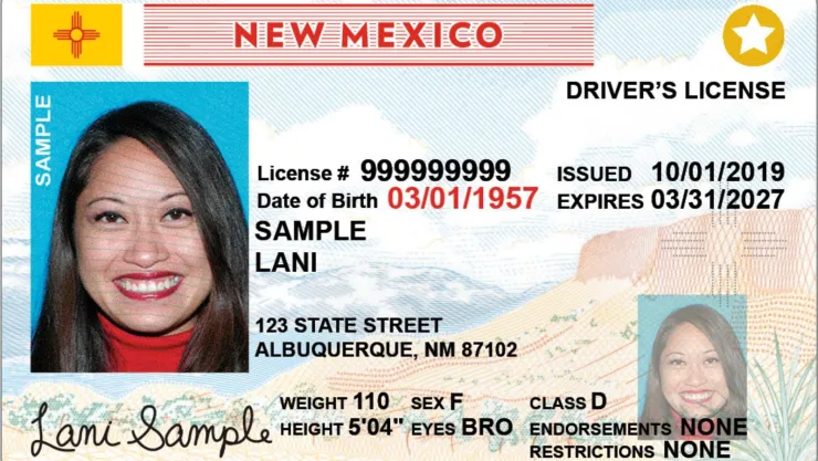 Así es la Real ID de Nuevo México