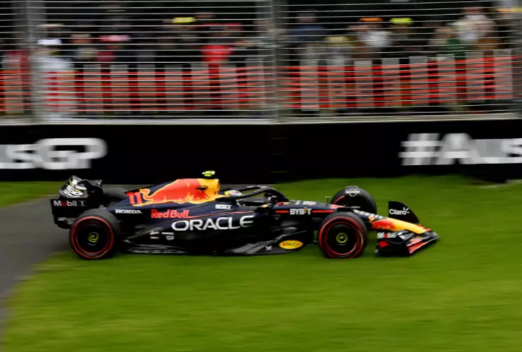 Checo Pérez en el Gran Premio de Australia 2023