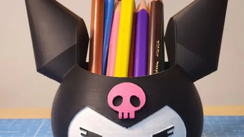 Manualidades fáciles de Kuromi para hacer portarretratos y organizadores kawaii