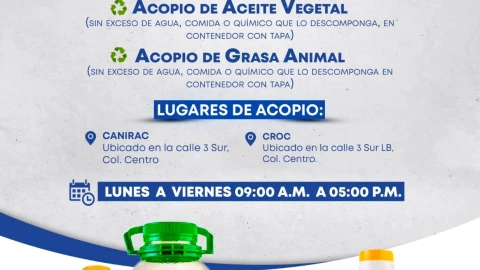 Promueven el programa “Reciclaceite” en Playa del Carmen 2024