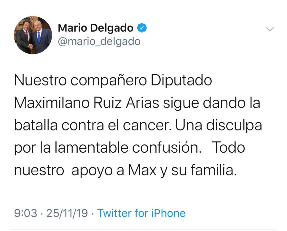 Mario delgado tuit 2