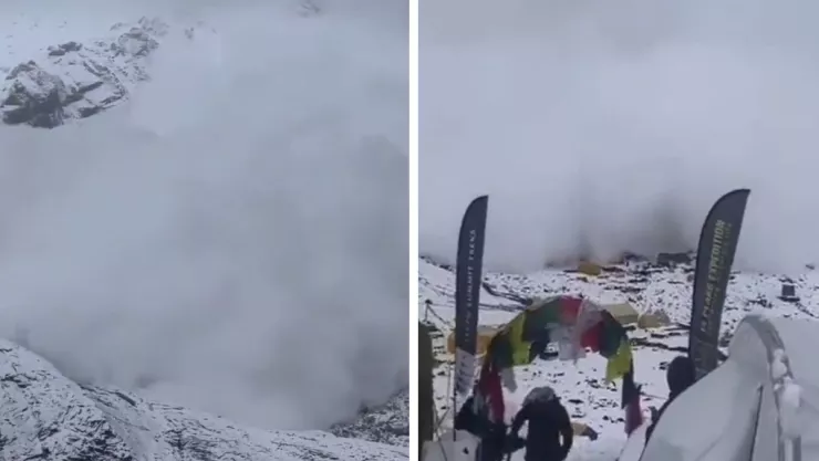 VIDEO Una avalancha en el Himalaya sepulta a montanistas, mueren 10